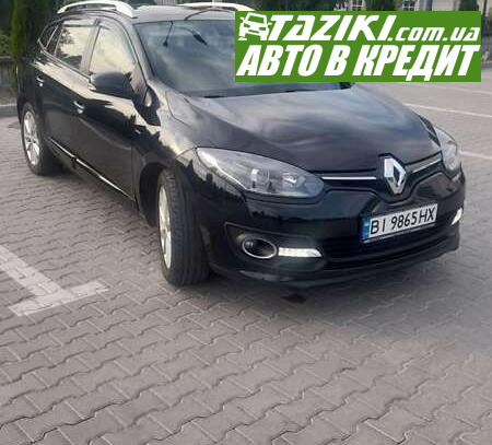 Renault Megane, 2015г. 1.5л. дт Кременчуг в кредит