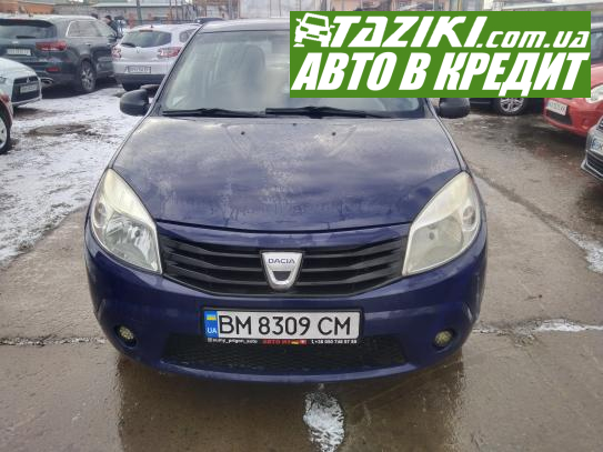 Dacia Sandero, 2009г. 1.4л. газ/бензин Сумы в кредит