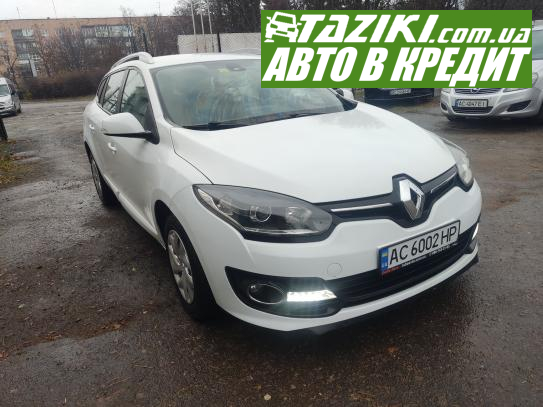 Renault Megane, 2014р. 1.5л. дтп Луцьк в кредит