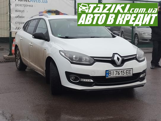 Renault Megane, 2016г. 1.5л. дт Полтава в кредит